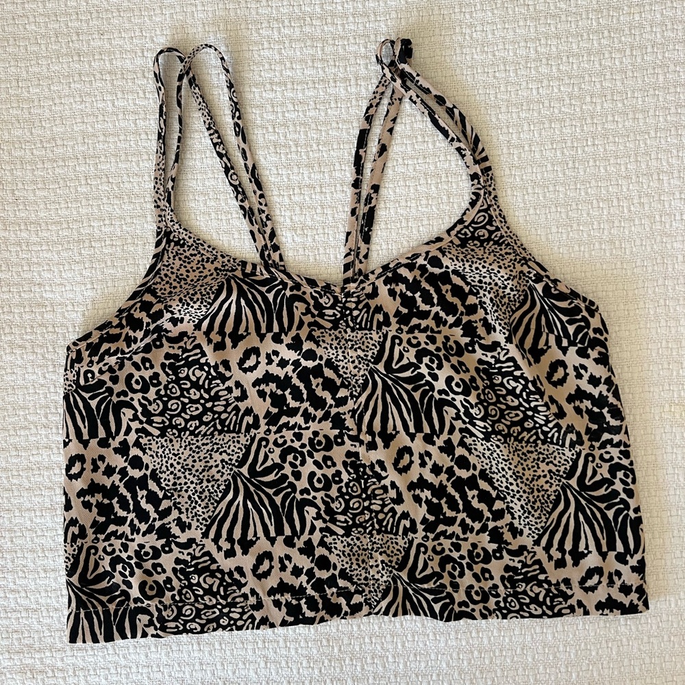 Cropped top with fun animal print
